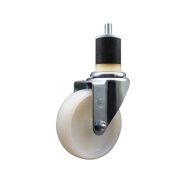 4'' Nylon Wheel Swivel 1-7/8'' Expanding Stem Caster